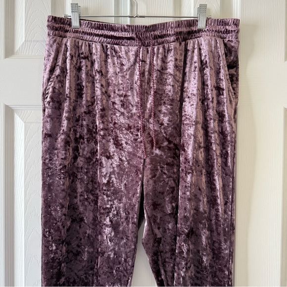 Weavers Purple Velvet Jogger Pants Size XL - Picture 1 of 5